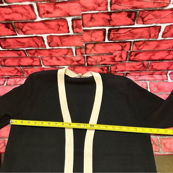 Philosophy Chic Padded shoulder Novelty Button Pocket Cardigan M - Picture 4 of 10